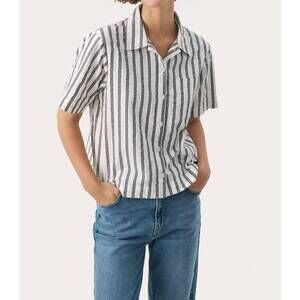 NEW PART TWO gefion shirt in dark navy stripe